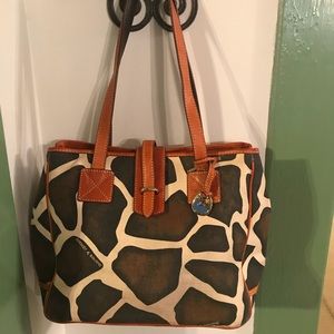 Dooney & Bourke giraffe print purse